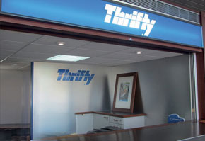 Comptoir Thrifty à l'aéroport