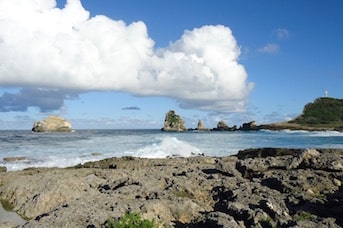 La Pointe des châteaux en Guadeloupe