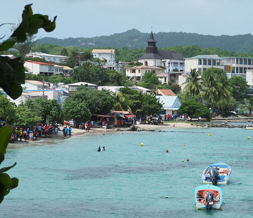 Bourg de Sainte Luce en Martinique